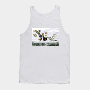 The Fairy Queen with Carriage Drawn by Butterflies - Richard Doyle Tank Top